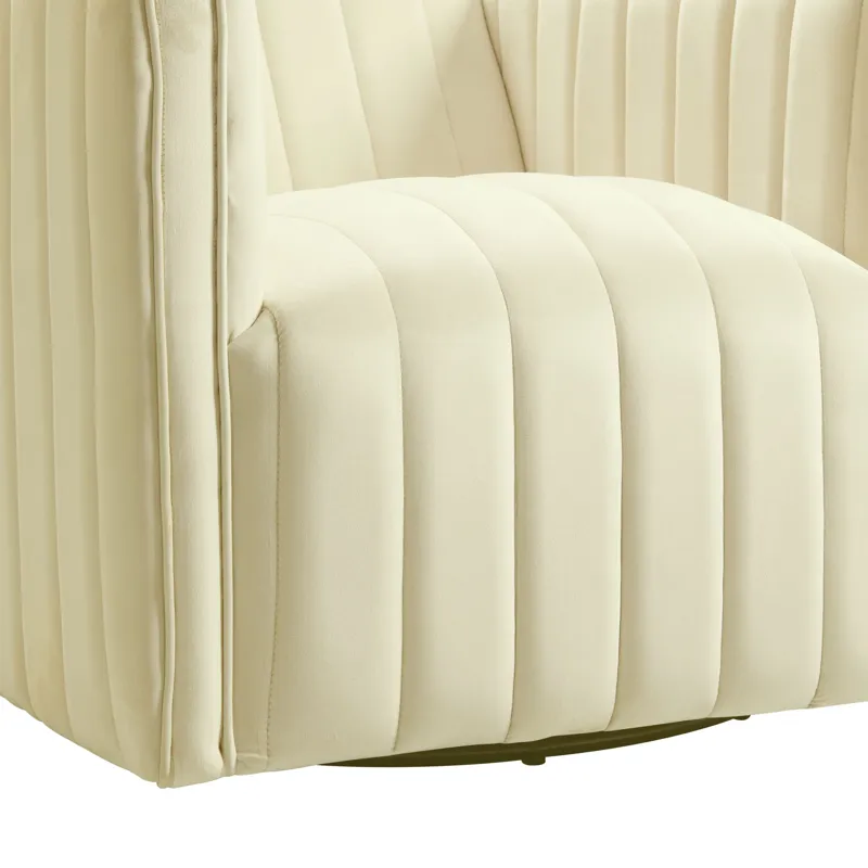 Cobra Swivel Chair in Mercer Cream (ISTA 3)