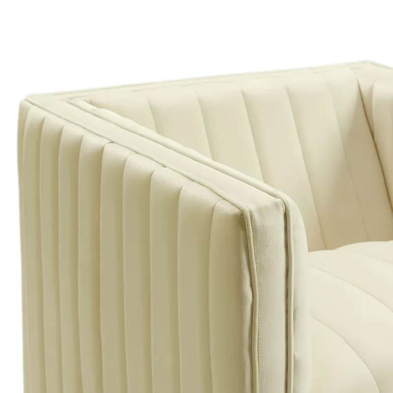 Cobra Swivel Chair in Mercer Cream (ISTA 3)