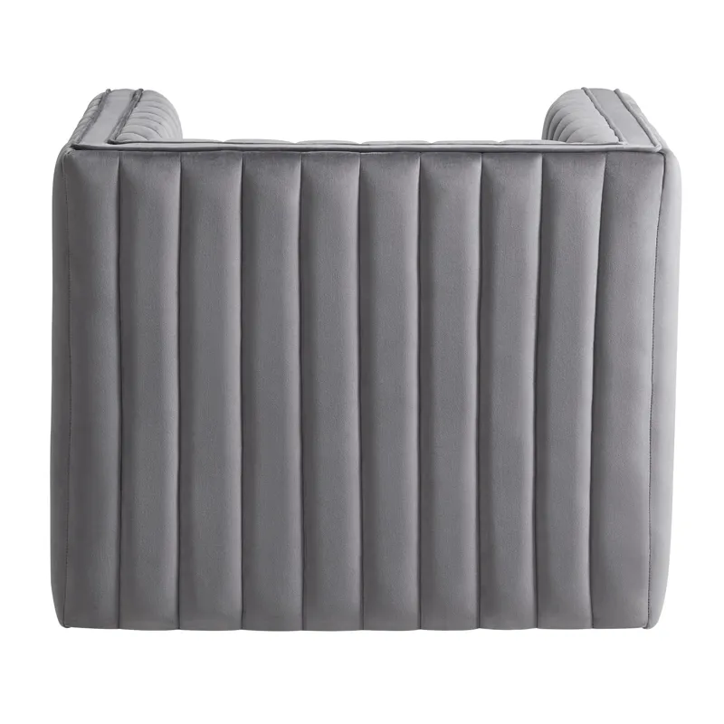 Cobra Swivel Chair in Mercer Granite (ISTA 3)
