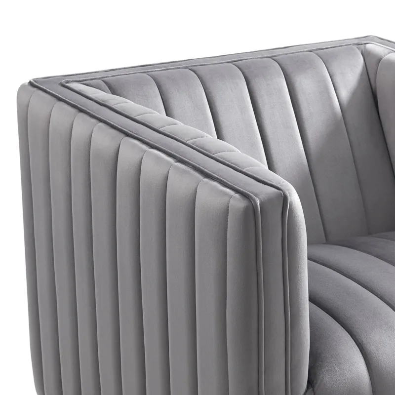 Cobra Swivel Chair in Mercer Granite (ISTA 3)