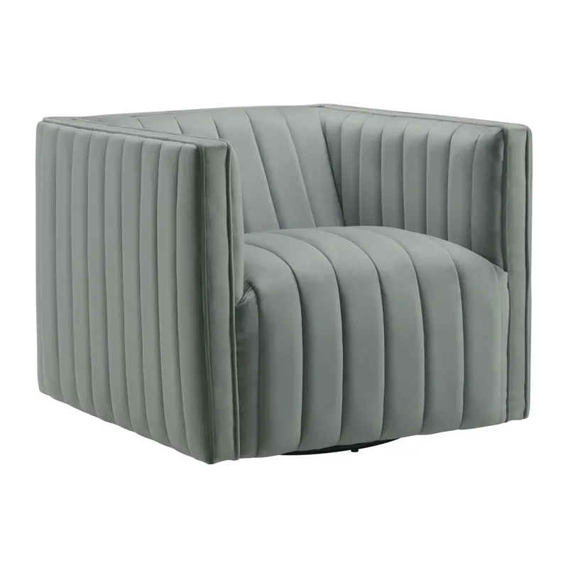 Cobra Swivel Chair in Mercer Grey (ISTA 3)