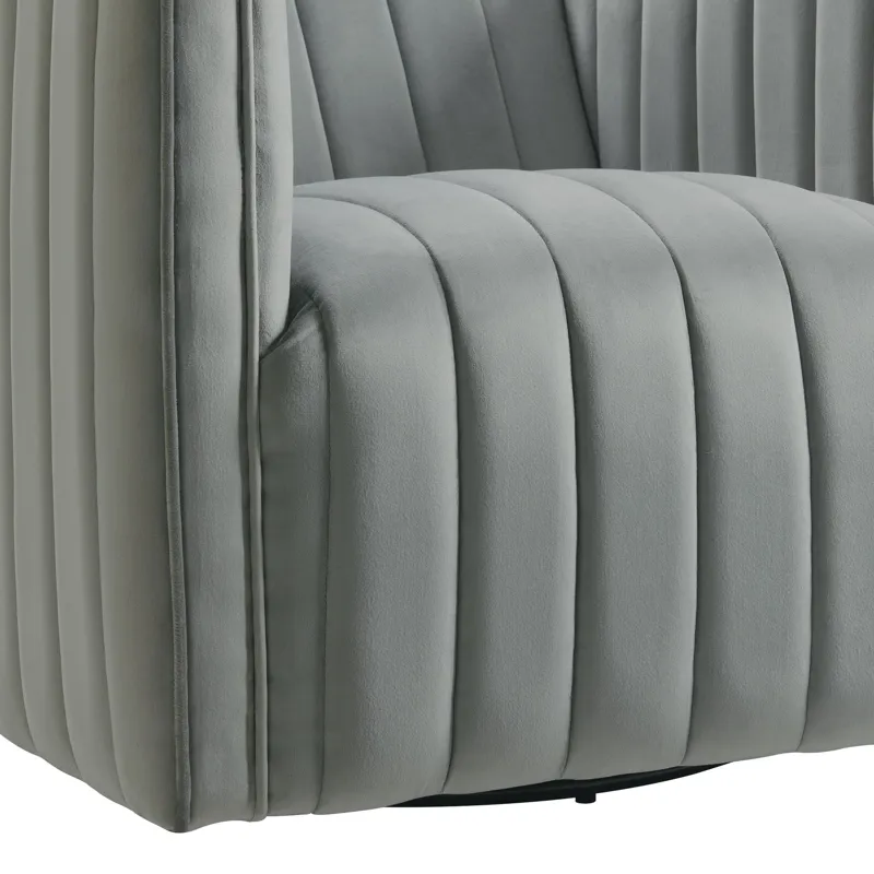 Cobra Swivel Chair in Mercer Grey (ISTA 3)