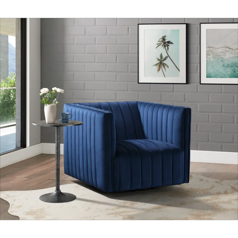 Cobra Swivel Chair in Mercer Navy (ISTA 3)
