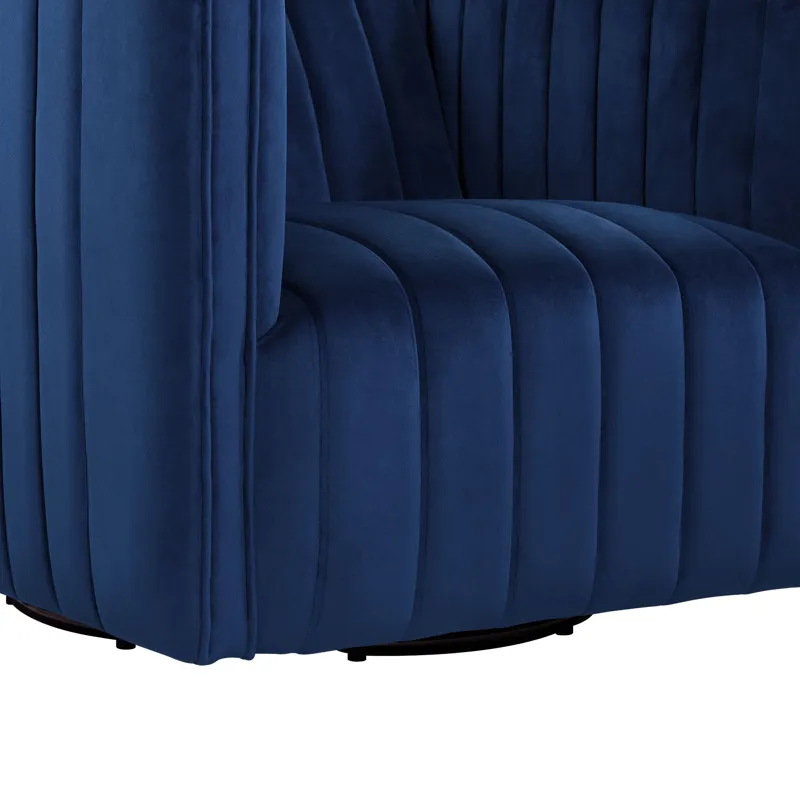 Cobra Swivel Chair in Mercer Navy (ISTA 3)