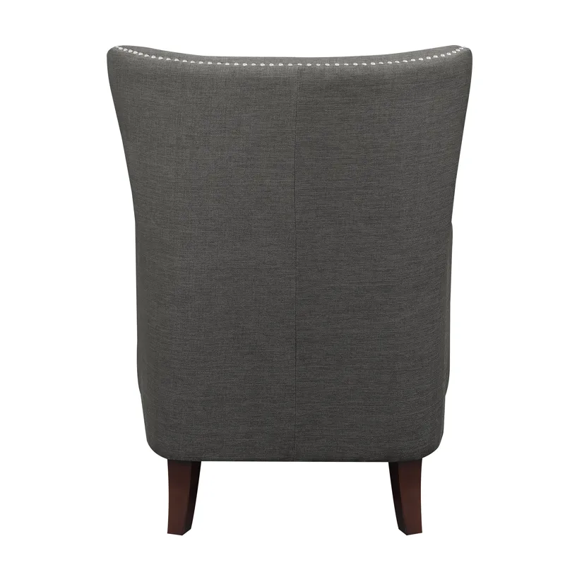 Cody 2(724) Chair W/Chrome Nails In Heirloom Charcoal