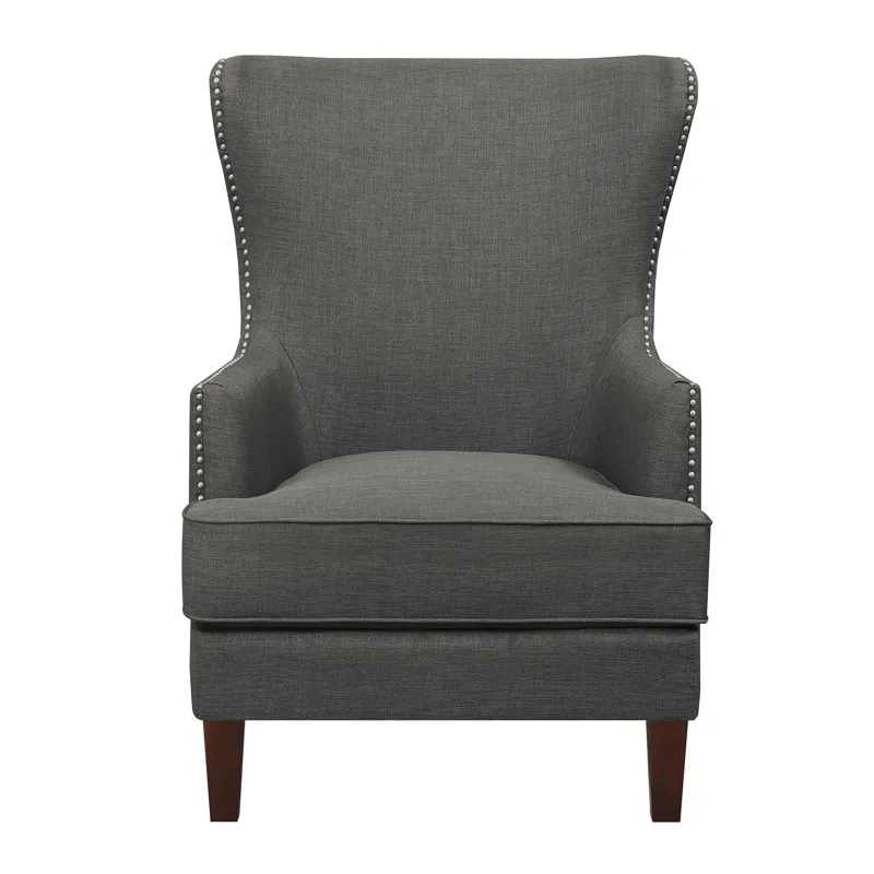 Cody 2(724) Chair W/Chrome Nails In Heirloom Charcoal