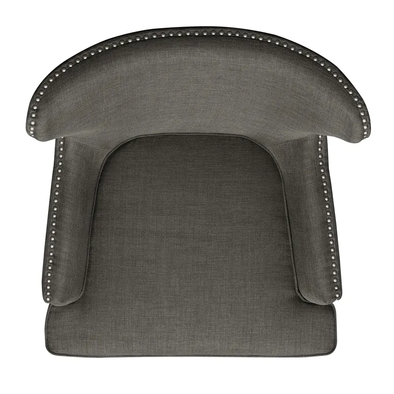 Cody 2(724) Chair W/Chrome Nails In Heirloom Charcoal