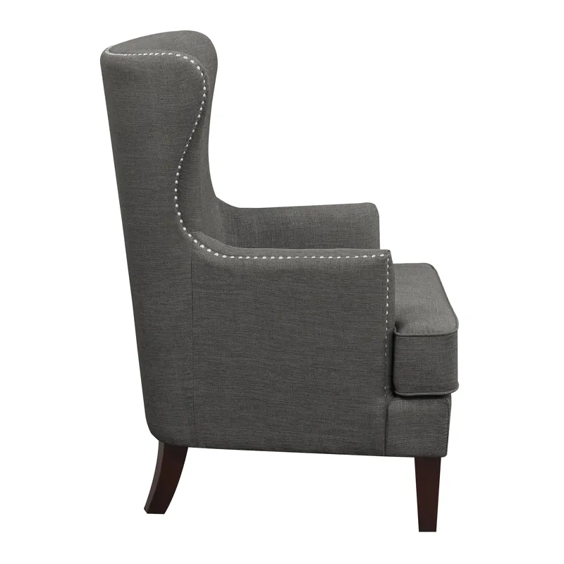 Cody 2(724) Chair W/Chrome Nails In Heirloom Charcoal