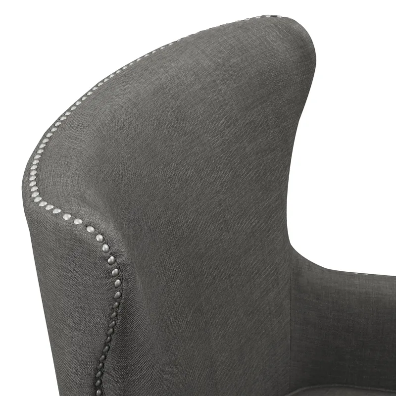 Cody 2(724) Chair W/Chrome Nails In Heirloom Charcoal
