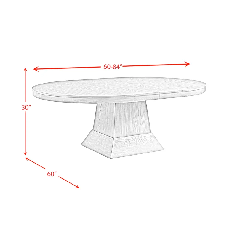 Collins Dining Table Complete in Grey