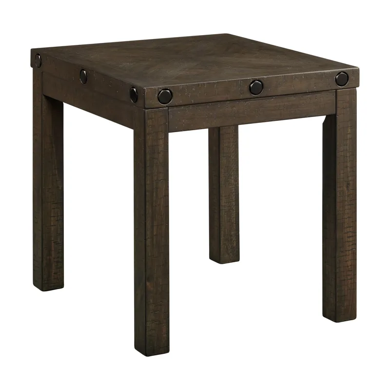 Colorado Occasional End Table w/USB/Power Charcoal