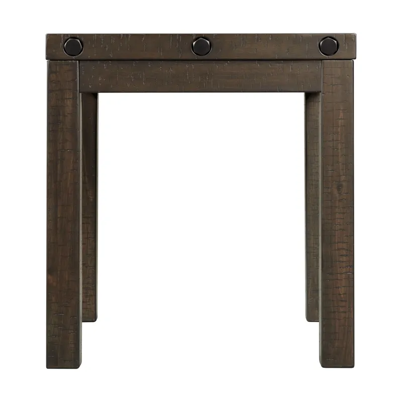 Colorado Occasional End Table w/USB/Power Charcoal