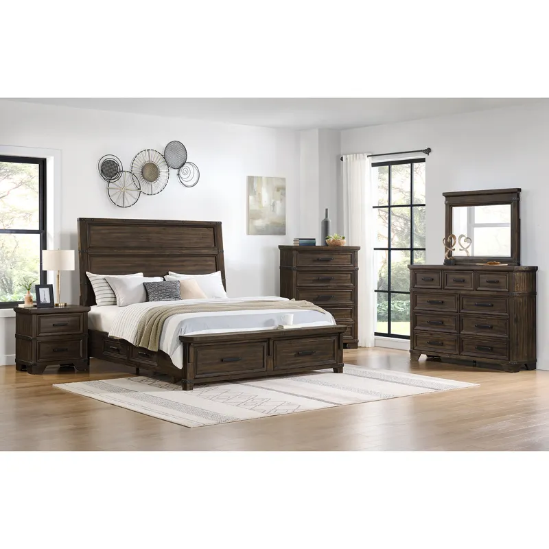 Colorado City 5-Drawer Chest in Charcoal