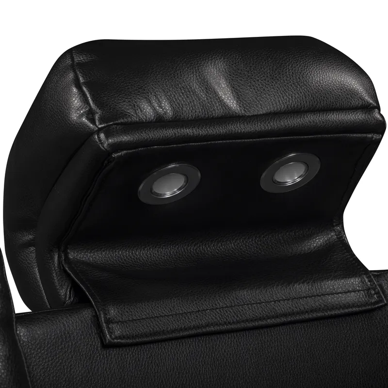 Commander Power Motion Sofa with Power Headrest, LED, DDT, reading light and PWS in Pebble Black