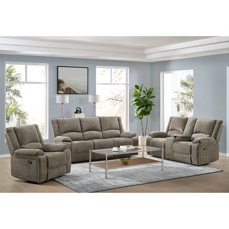 Concord Motion Sofa in Kade Cool Brown