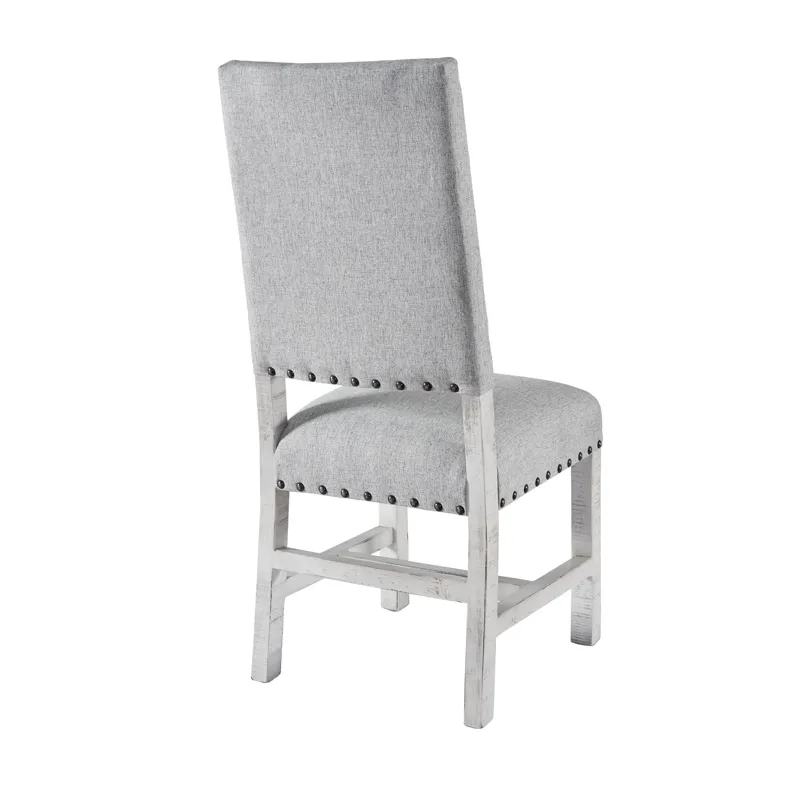 Condesa White Fabric Back Side Chair (2 PER PACK)