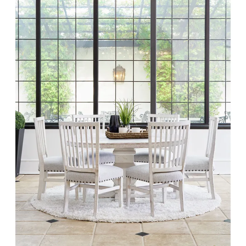 Condesa White Round Dining Table