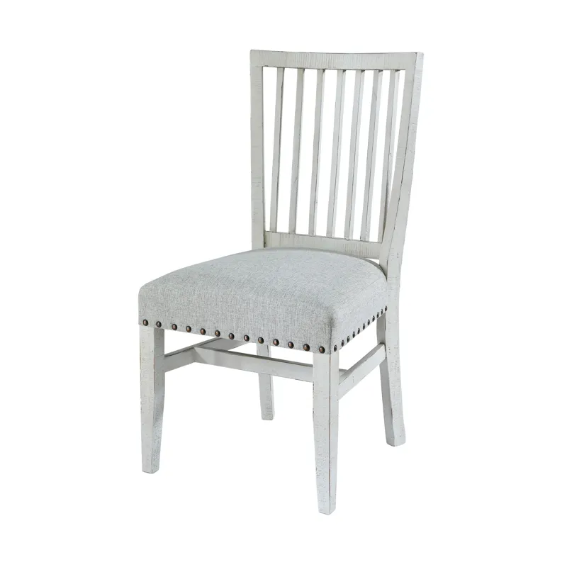 Condesa White Wing Slat Back Side Chair (2 pcs per Carton)
