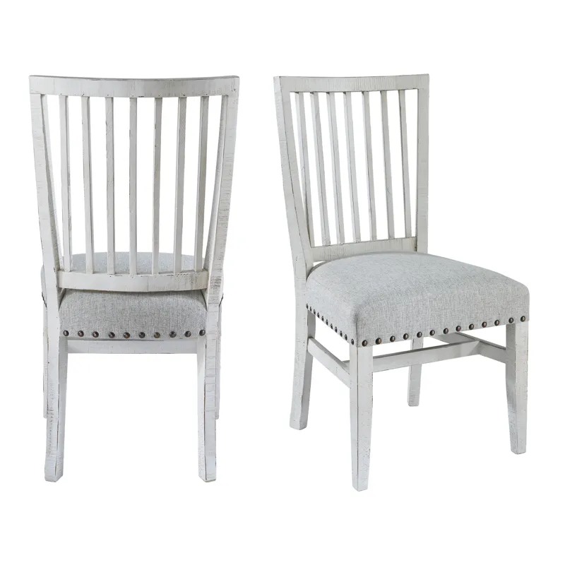 Condesa White Wing Slat Back Side Chair (2 pcs per Carton)
