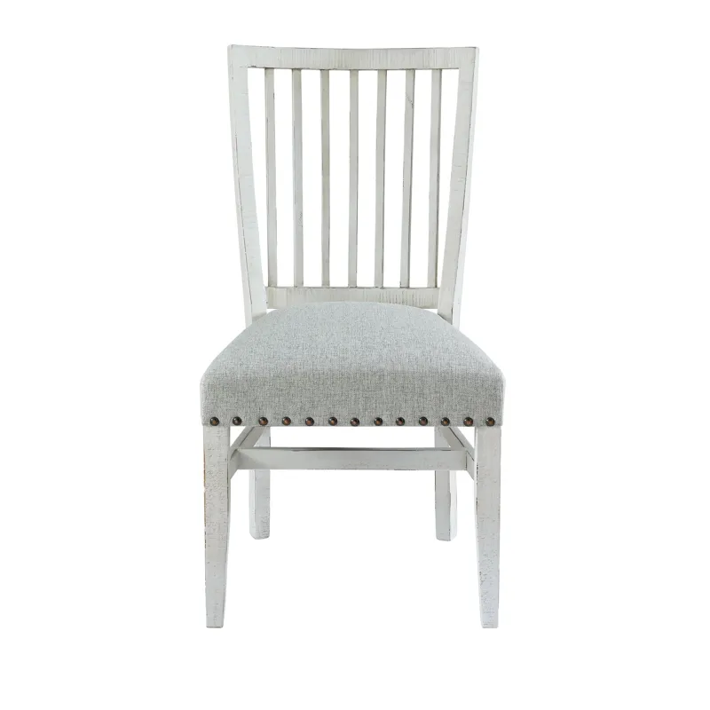 Condesa White Wing Slat Back Side Chair (2 pcs per Carton)