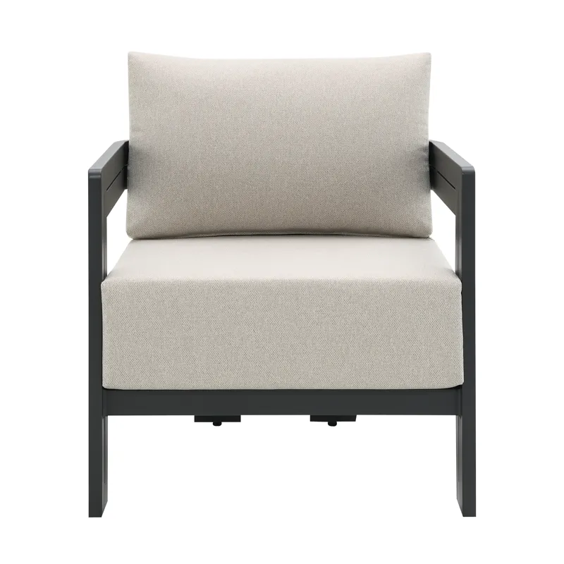 Costa Chair - Black and Soluction Beige (2 Per Carton)