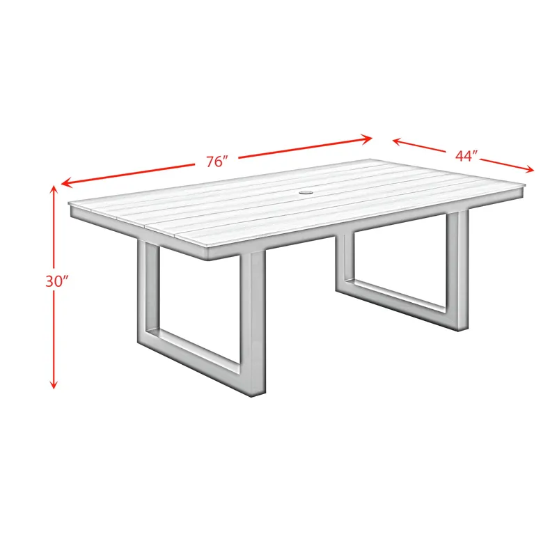 Costa Dining Table - Black and Tan