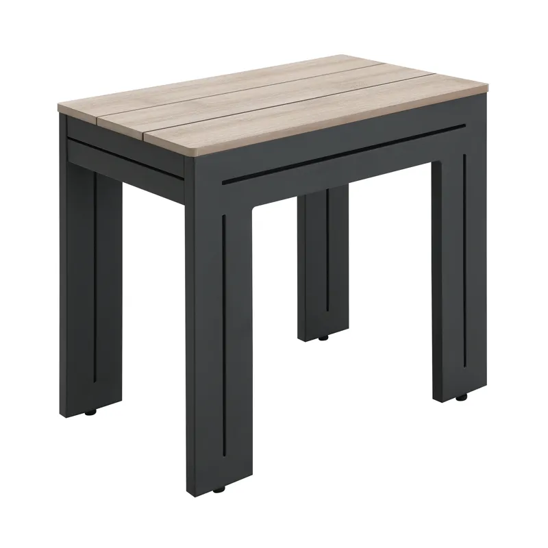 Costa End Table - Black and Tan