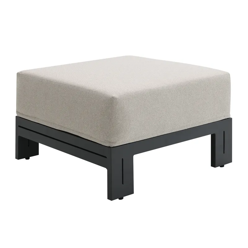 Costa Ottoman - Black and Soluction Beige (2 Per Carton)