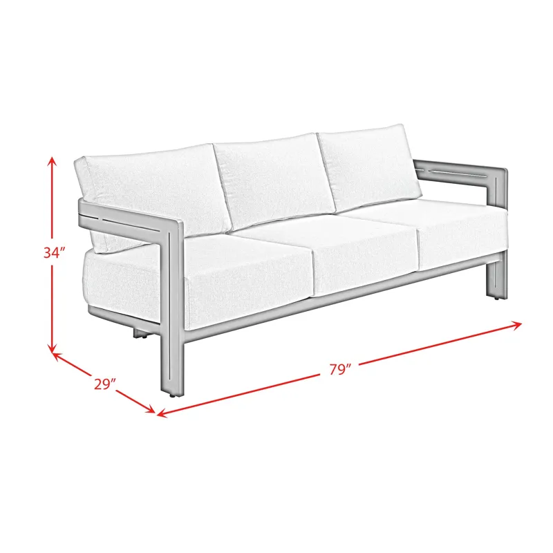 Costa Sofa - Black and Soluction Beige