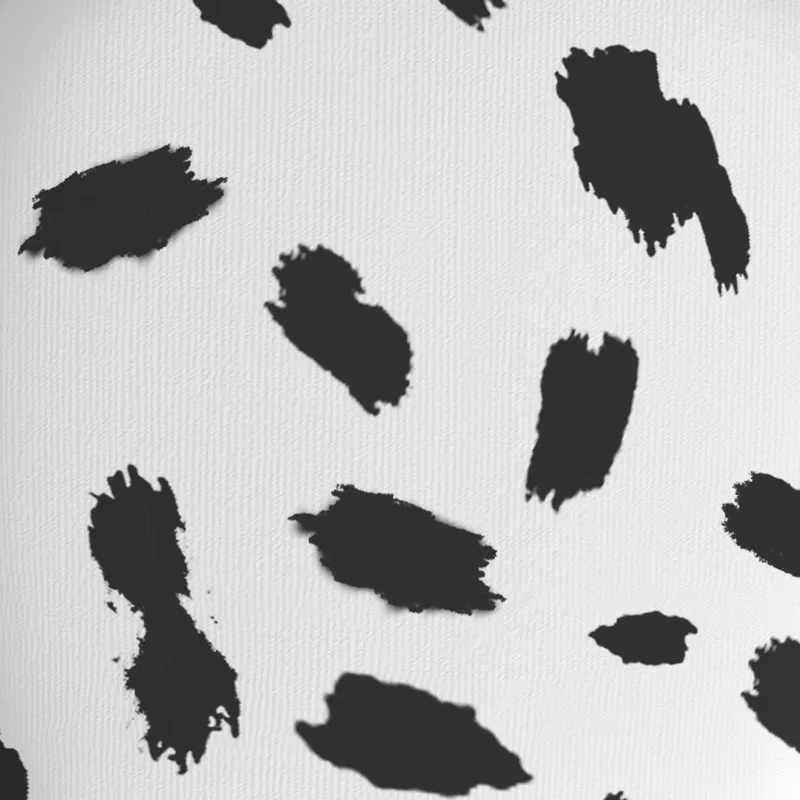 Animal Stools Cow Storage Stool in White and Black