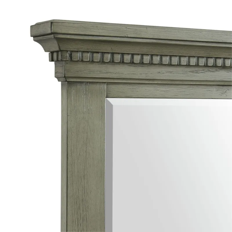 Crawford Dresser & Mirror Set Grey