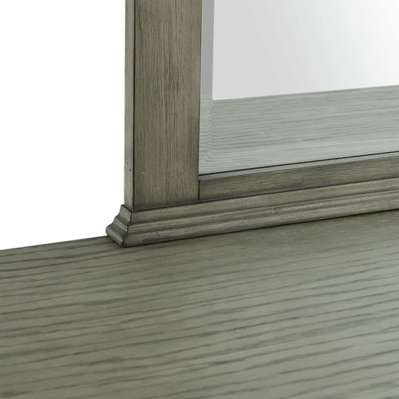 Crawford Dresser & Mirror Set Grey