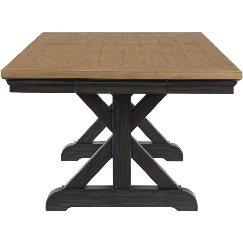 Montrose 5 PC Dining Set in Espresso and Brown