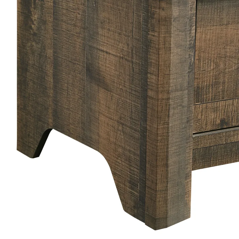 Dallas Nightstand Rustic Brown