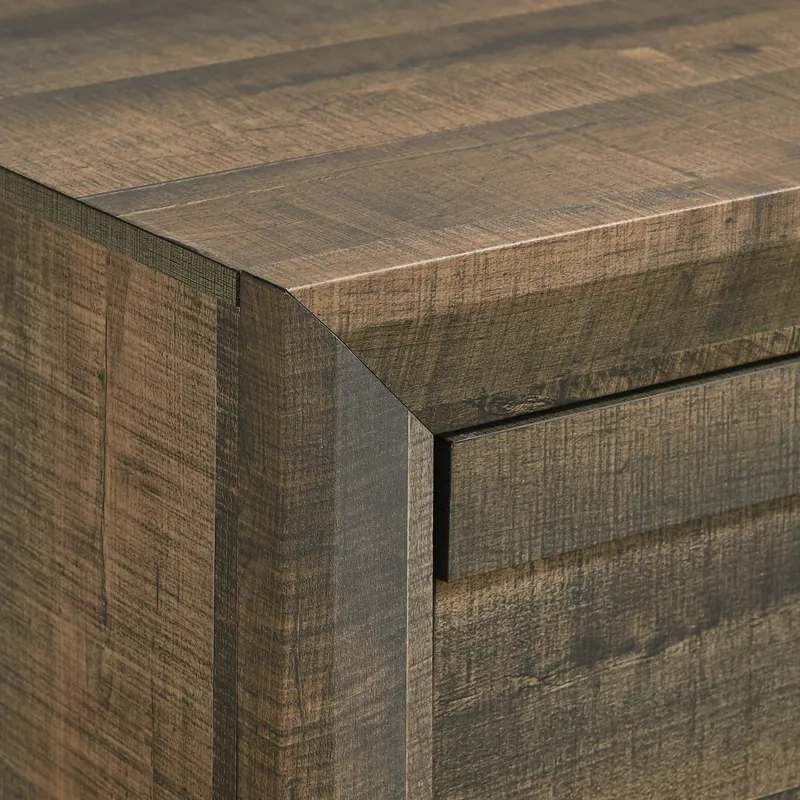 Dallas Nightstand Rustic Brown