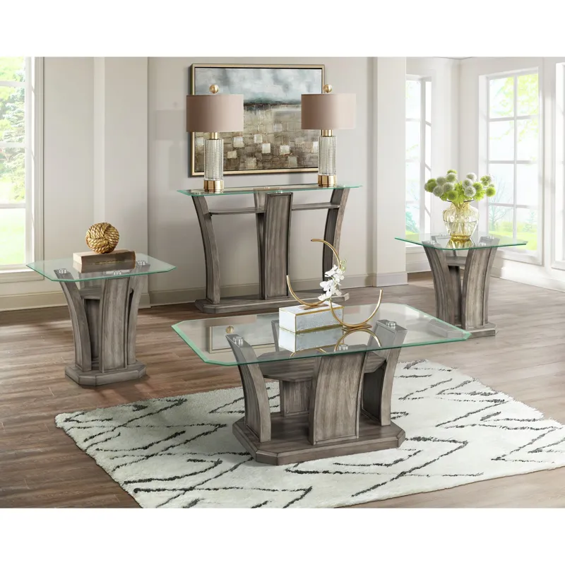 Dapper Rectangular Sofa Table Grey