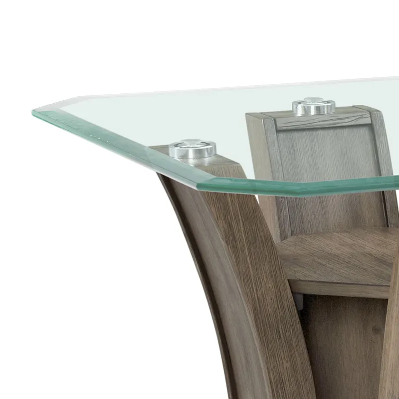 Dapper Square End Table Grey