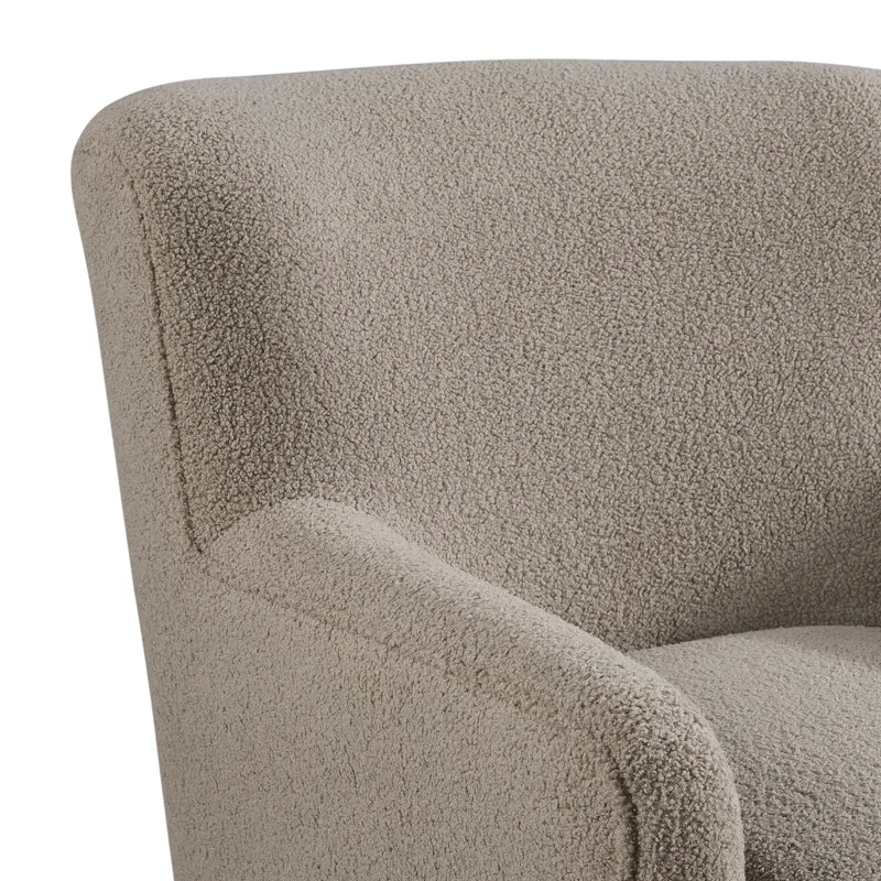 Deacon Swivel Chair in Feather Tan