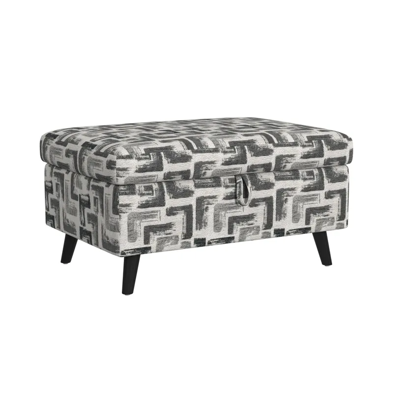 Decatur Storage Ottoman in JW Beige W/2 Pillows 20\"