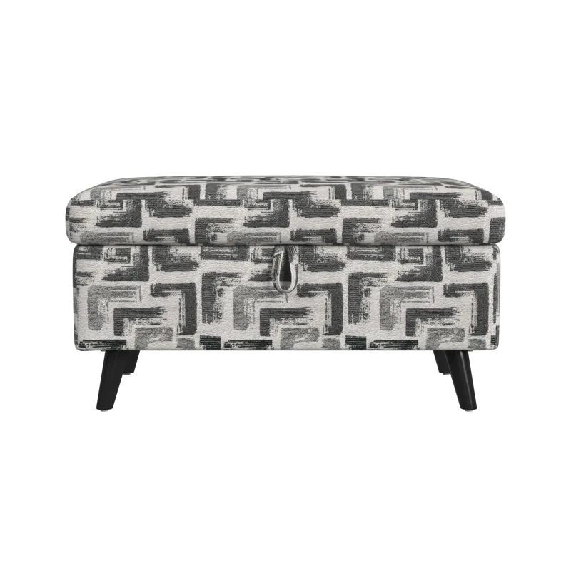 Decatur Storage Ottoman in JW Beige W/2 Pillows 20\"