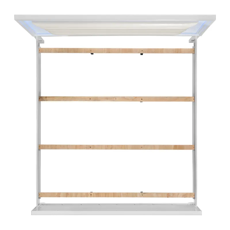 Denmark King UPH Bed with Lights in White