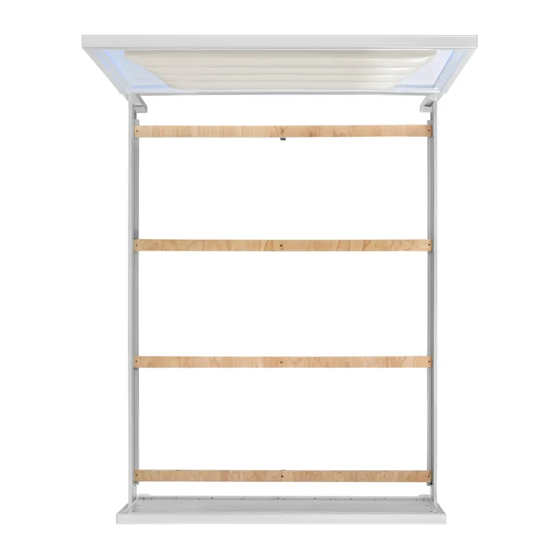 Denmark Queen UPH Bed with Lights in White