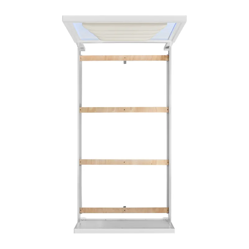 Denmark Twin UPH Bed with Lights in White