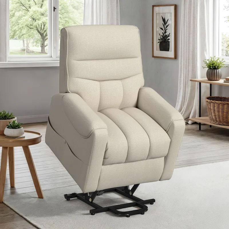 Desoto Power Lift Chair in Sahara Cream