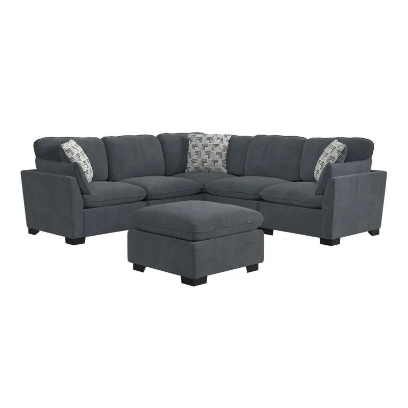 Deville Modular Ottoman in Kymberly Navy