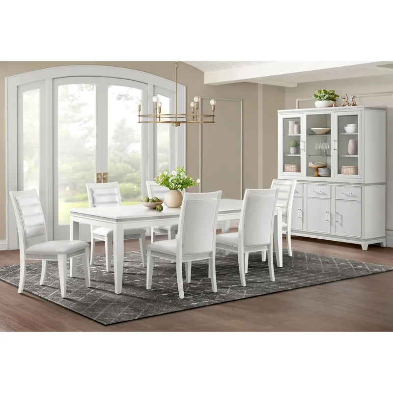 Diedra Server and Hutch in White