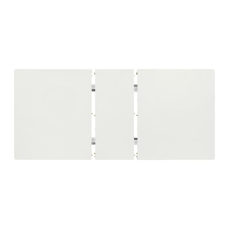 Diedra Rectangular Dining Table with 18\" Leaf in White