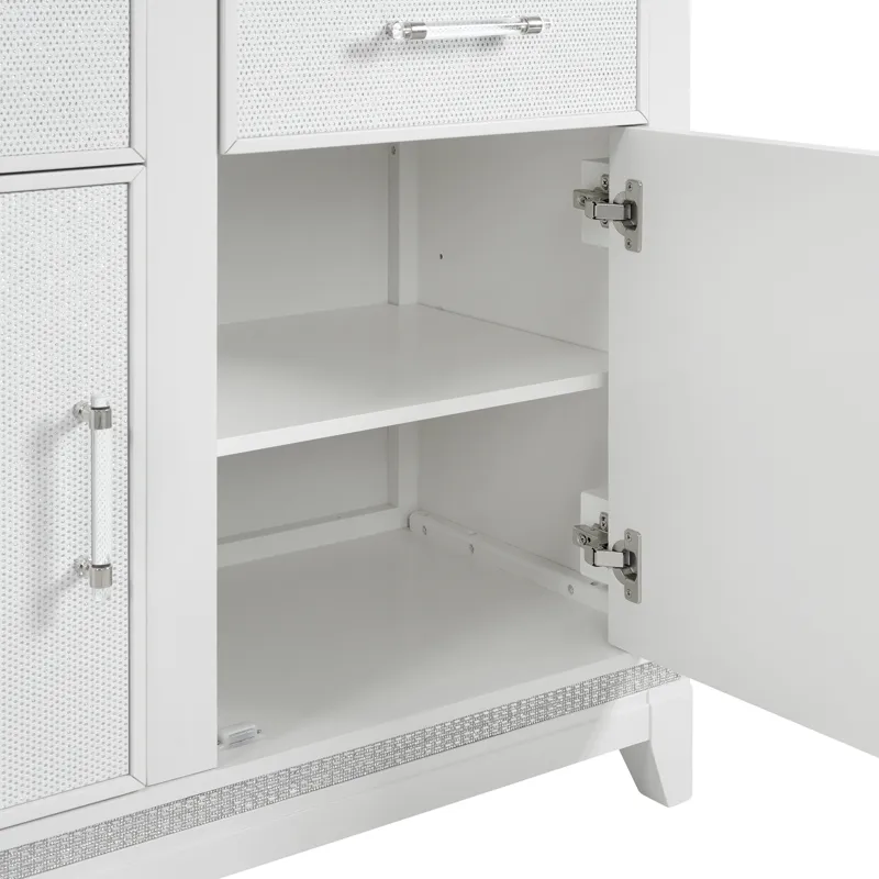 Diedra Server and Hutch in White