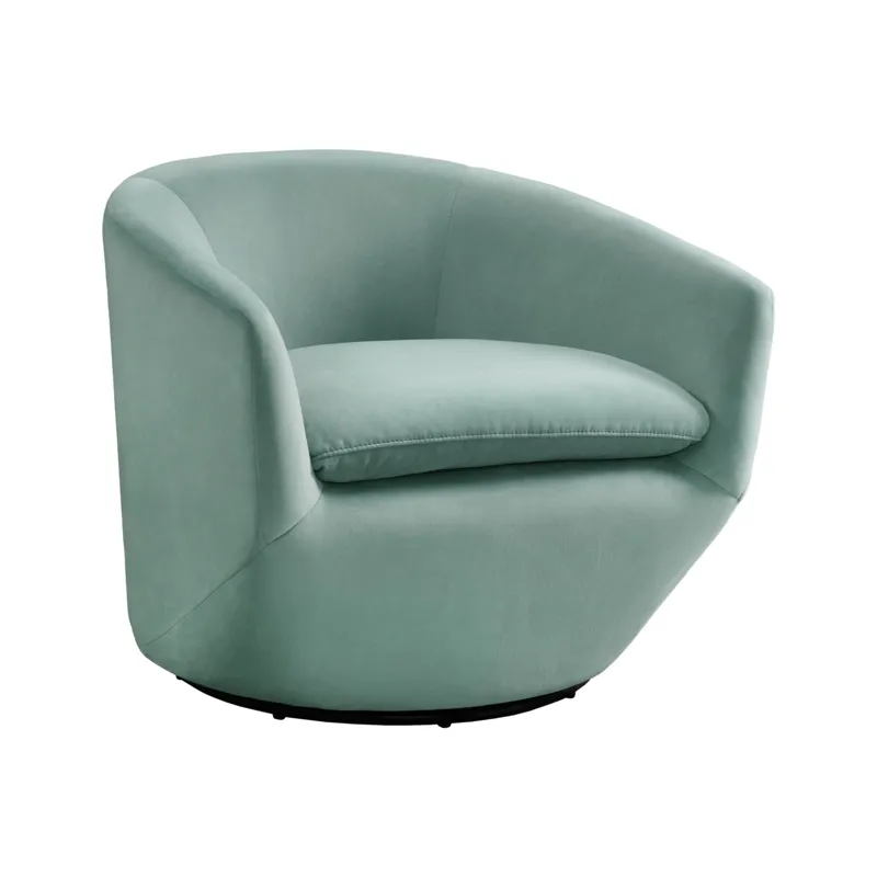 Dior Swivel Chair in Napoli Seafoam