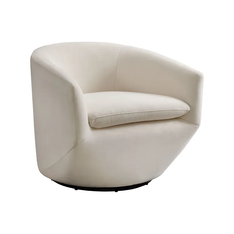 Dior Swivel Chair in Napoli White